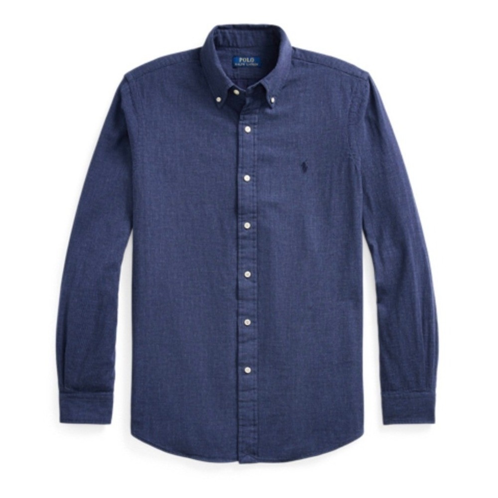Polo Ralph Lauren Mens Classic Fit Double Faced Blue XXL Long Sleeve